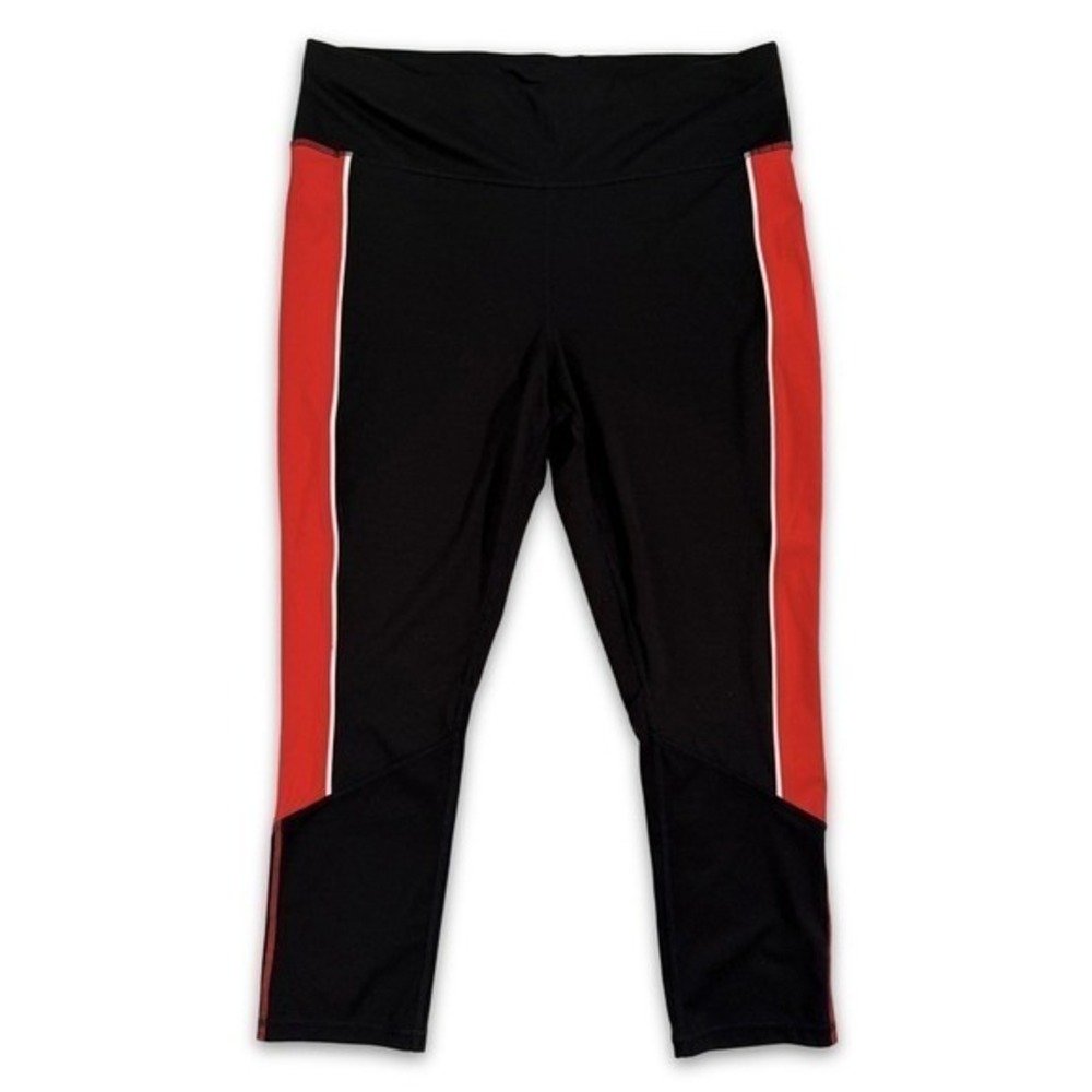 Sports Illustrated Capri Leggings Womens XL Sporty Color Block‎ Athletic Cropped